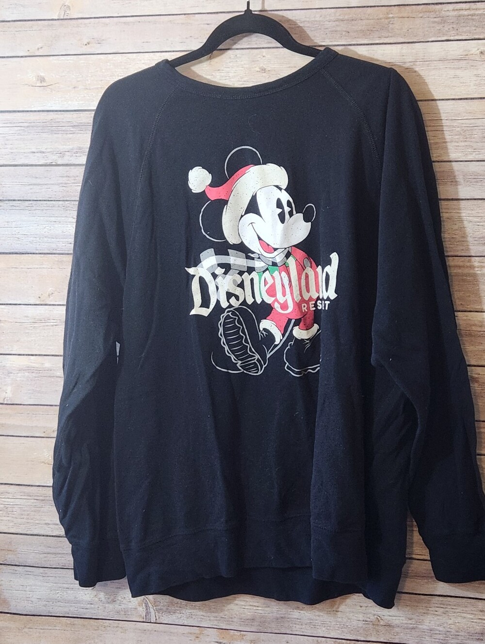 Disney Black Mickey Mouse Holiday Pullover